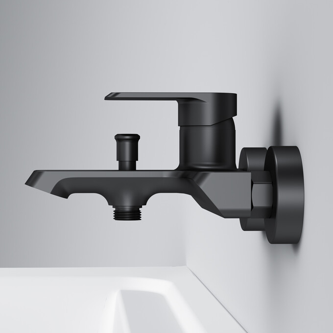 Смеситель для ванны Am.Pm Flash F9H10022 (черный матовый), Цвет производителя: черный матовый, фото 5