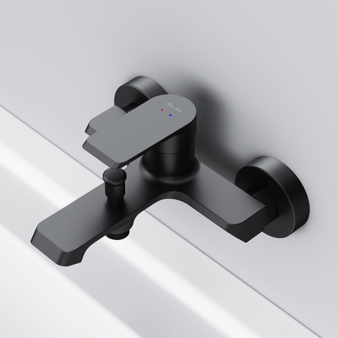 Смеситель для ванны Am.Pm Flash F9H10022 (черный матовый), Цвет производителя: черный матовый, фото 6