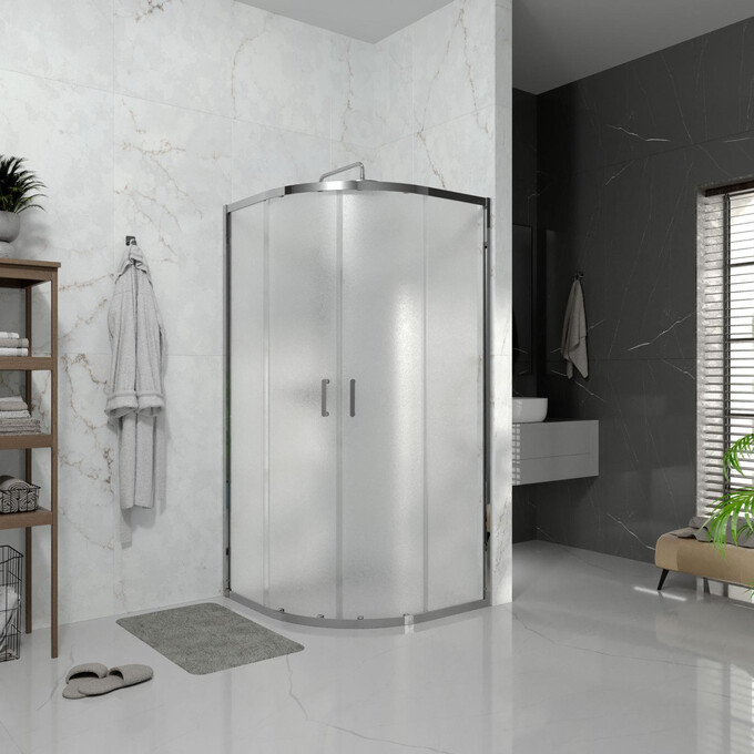 Душова кабіна Koller Pool Line Arc Chrome 1440652304 (90x90 см, скло матове, профіль хром), Доступні розміри: 90 x 90, Колір виробника: матове скло, обробка хром, фото , изображение 2