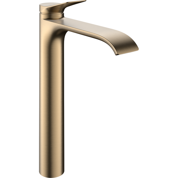 Смеситель для умывальника Hansgrohe Vivenis 250 CoolStart Brushed Bronze 75044140 (брашированная бронза, с каскадным изливом и донным клапаном, высокий), Цвет производителя: брашированная бронза, фото 