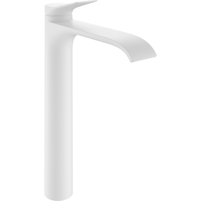 Смеситель для умывальника Hansgrohe Vivenis 250 CoolStart Matt White 75044700 (белый матовый, с каскадным изливом и донным клапаном, высокий), Цвет производителя: белый матовый, фото 