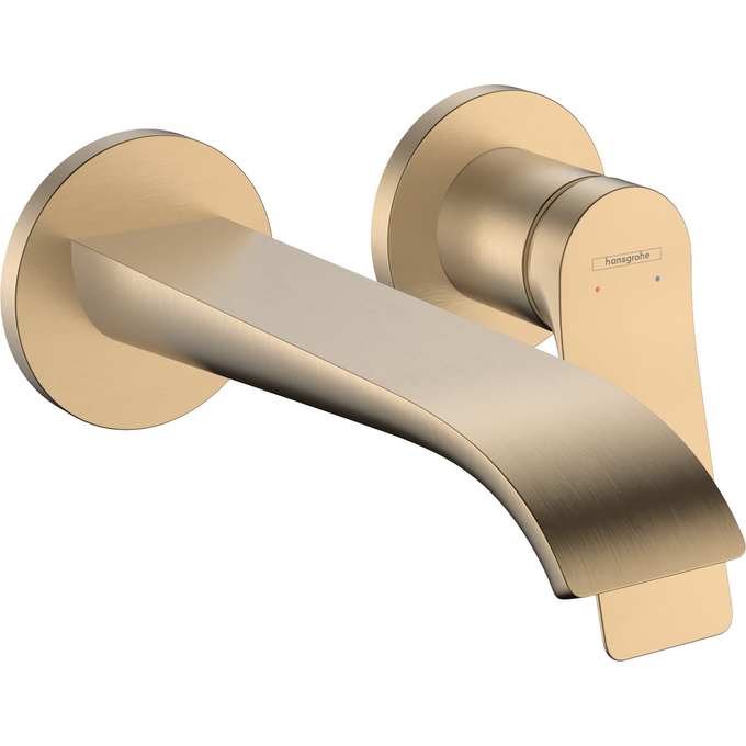 Зовнішня частина змішувача прихованого монтажу для умивальника Hansgrohe Vivenis Brushed Bronze 75050140 (брошована бронза, з донним клапаном та каскадним виливом), Колір виробника: брашована бронза, фото 