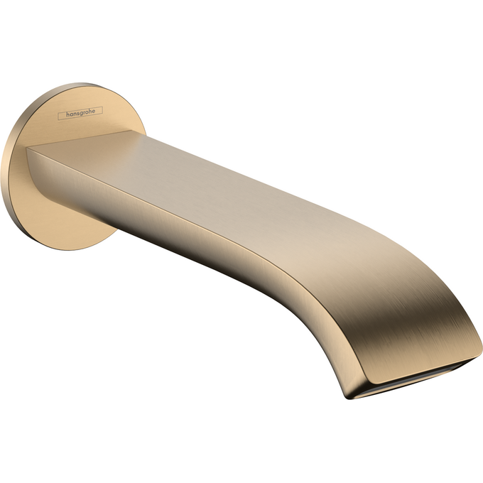 Излив для ванны Hansgrohe Vivenis Brushed Bronze 75410140 (брашированная бронза, 21 см, скрытого монтажа, каскад), Цвет производителя: брашированная бронза, фото 