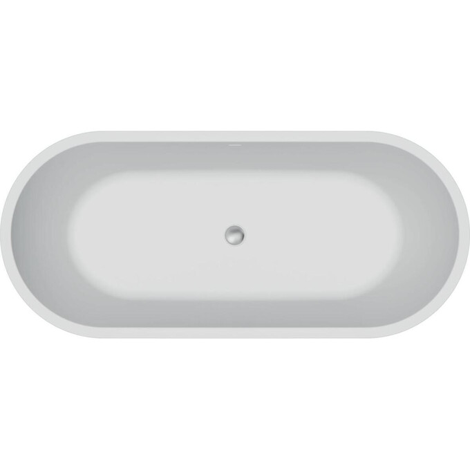 Акриловая ванна Koller Pool AquaLuxe White/Matt Black 0202261501 (170x75 см, белая/черная, отдельностоящая, с ножками и сифоном), Цвет производителя: белый, черный, фото 4