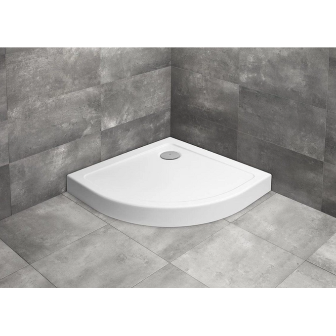 Комплект Radaway: душевая кабина Alienta A Chrome + поддон Lupo 10229090-01-01KL500 (90x90 см, стекло прозрачное, профиль хром, с сифоном), Доступные размеры: 90 x 90, фото 7