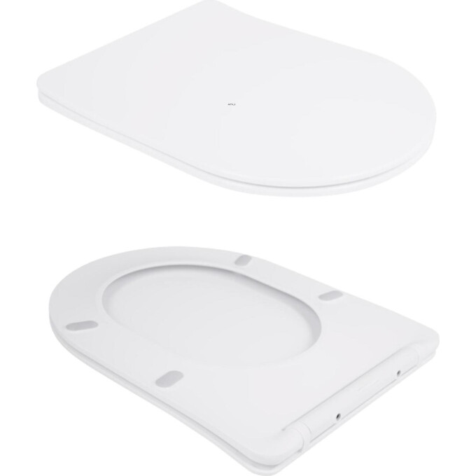 Безободковый подвесной унитаз Qtap Scorpio Ultra Quiet Rimless QT14332380AW (воронкообразный, с сиденьем), фото 6