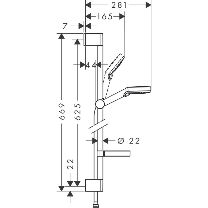 Комплект смесителей 3 в 1 для ванной комнаты Hansgrohe Logis Loop 1132019 (71150000+15348000+ 26553400), фото 7