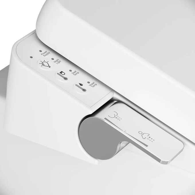 Безободковый подвесной унитаз Am.Pm Inspire FlashClean C501700SC (с крышкой биде), фото 9