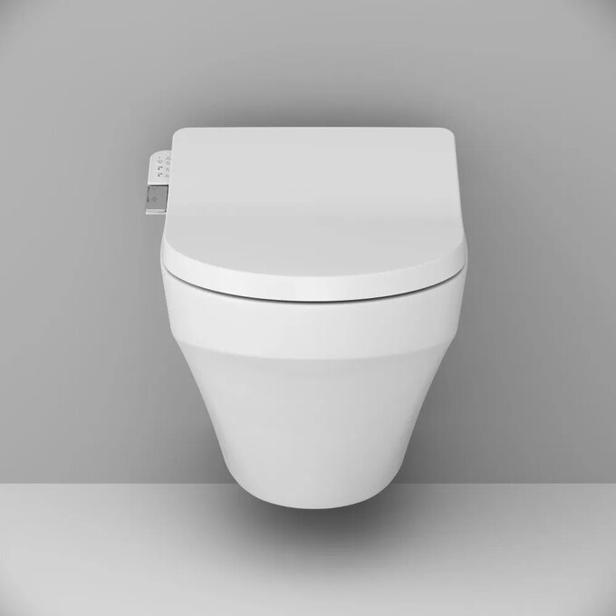 Безободковый подвесной унитаз Am.Pm Inspire FlashClean C501700SC (с крышкой биде), фото 4