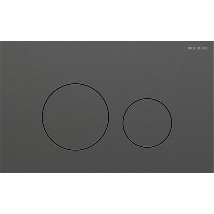 Кнопка смыва Geberit Sigma40 Round 115.628.QD.1 (черный хром матовый), Цвет производителя: черный хром матовый, фото 