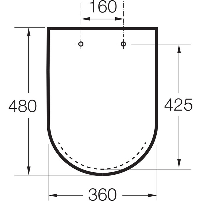 Сиденье для унитаза Roca Inspira Round A80152264B (оникс, с микролифтом), Цвет производителя: оникс, фото 2