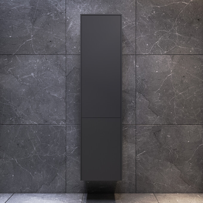 Комплект мебели Am.Pm Inspire V2.0 M50AFHX1003GM+M50AWPC1001WG+M50ACHX0406GM (100 см, графит, тумба + раковина + пенал), Доступные размеры: 100, фото 13