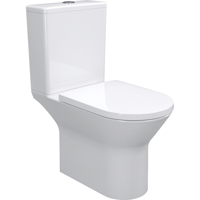 Безободковый унитаз-компакт Imprese Vyskov New Rimless i11337 (с сиденьем), фото 