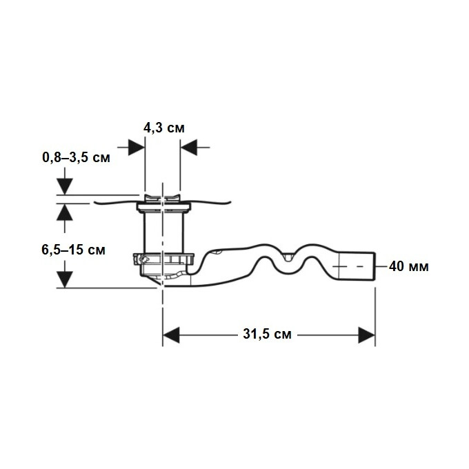 Душевой трап Geberit CleanLine20 Basic 154.452.00.1 (60 см, нержавейка), фото 6