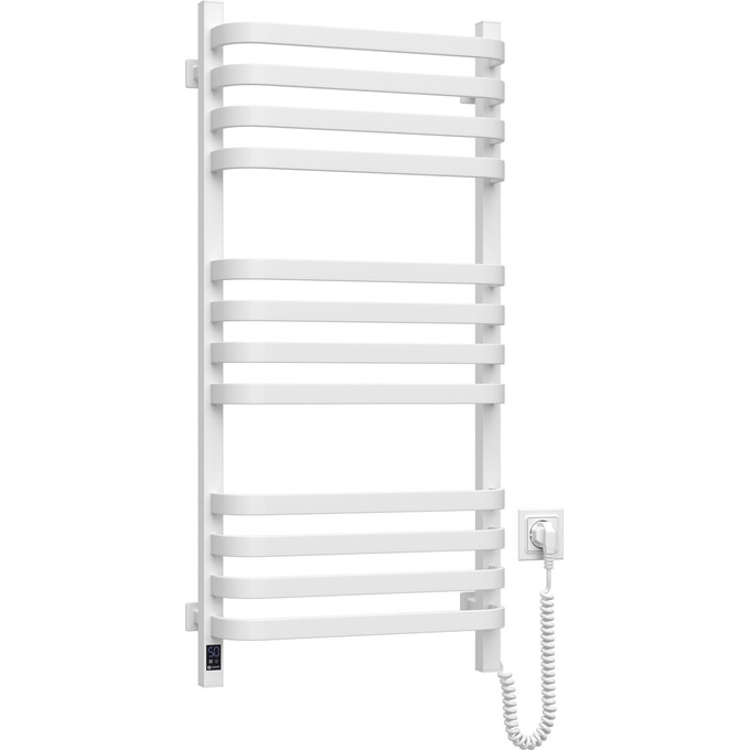 Электрический полотенцесушитель Navin Stugna Sensor 12-149053-4810 (480x800, белый глянцевый, правый, сенсорный, с таймером), Доступные размеры: 480 x 800, Цвет производителя: белый глянец, Подключение полотенцесушителя: правое, фото 3