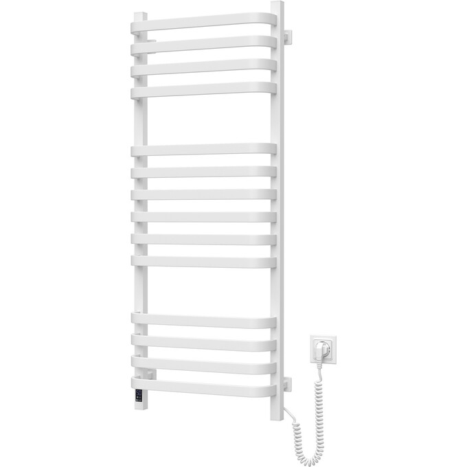 Электрический полотенцесушитель Navin Stugna Sensor 12-149053-4812 (480x1200, белый глянцевый, правый, сенсорный, с таймером), Доступные размеры: 480 x 1200, Цвет производителя: белый глянец, Подключение полотенцесушителя: правое, фото 2