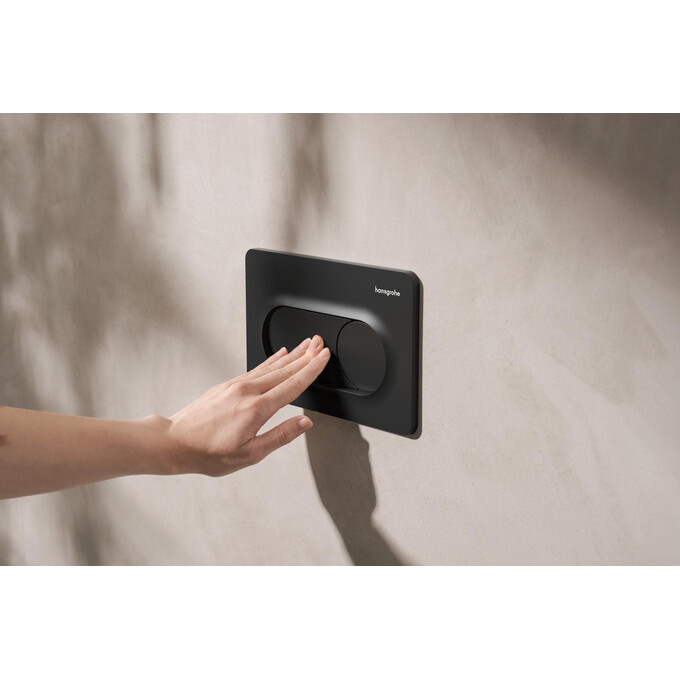 Кнопка смыва Hansgrohe iFrame Original S Matt Black 66002670 (черная матовая), Цвет производителя: черный матовый, фото 3