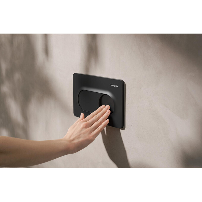 Кнопка смыва Hansgrohe iFrame Original S Matt Black 66002670 (черная матовая), Цвет производителя: черный матовый, фото 4