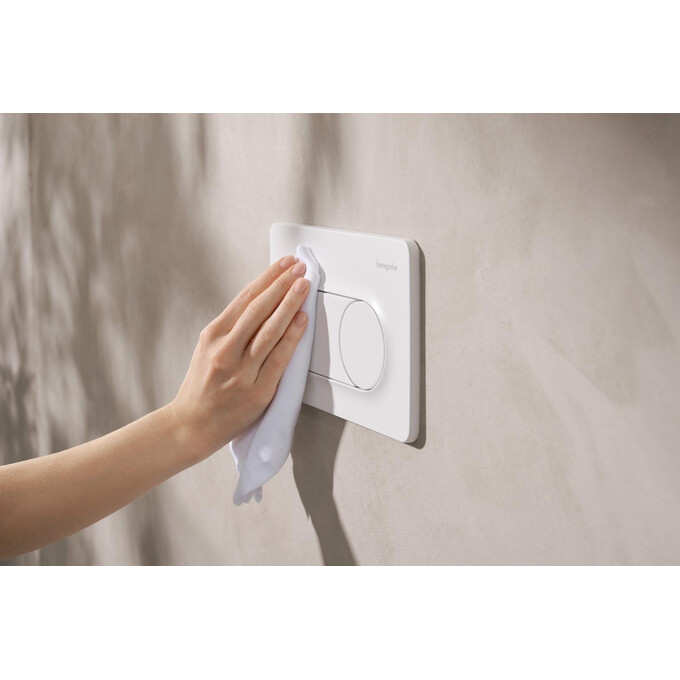 Кнопка змиву Hansgrohe iFrame Original S Matt White 66002700 (біла матова), Колір виробника: білий матовий, фото , изображение 4