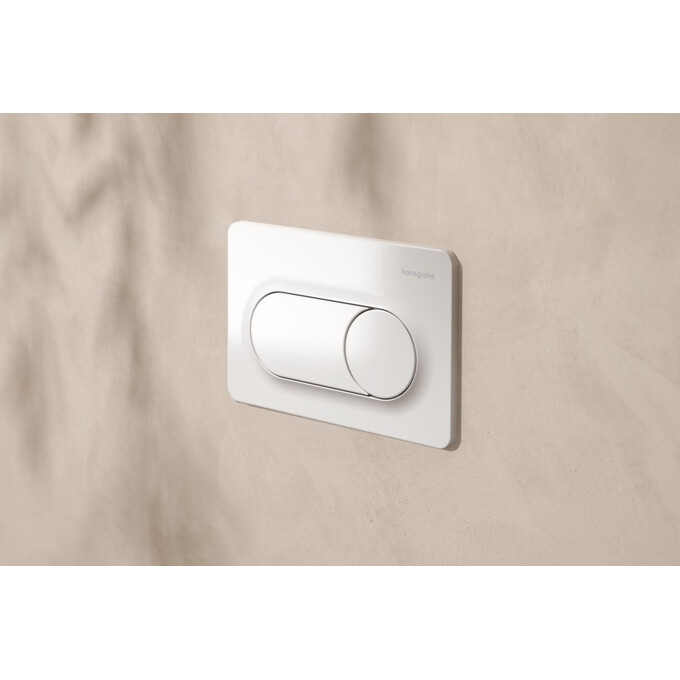 Кнопка змиву Hansgrohe iFrame Original S White 66002450 (біла глянсова), Колір виробника: білий глянець, фото , изображение 5