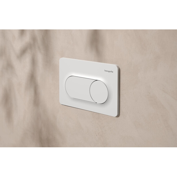 Кнопка змиву Hansgrohe iFrame Original S Matt White 66002700 (біла матова), Колір виробника: білий матовий, фото , изображение 5