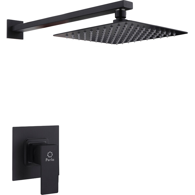 Душевая система Perla Smart PSS7705B (черная матовая, скрытого монтажа), фото 