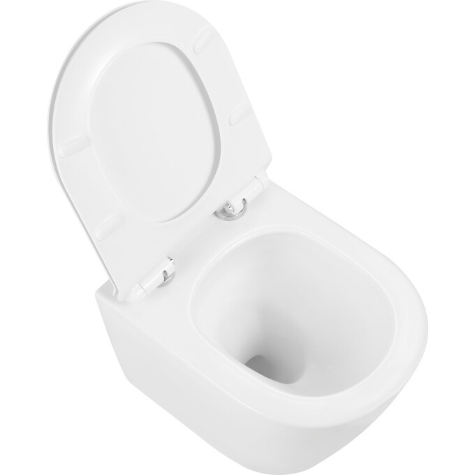 Комплект унитаз с инсталляцией 3 в 1 : подвесной унитаз с сиденьем Imprese Dobry Twist c06802203 + инсталляция Imprese i-Frame i1210 + с креплением к стене, фото 3