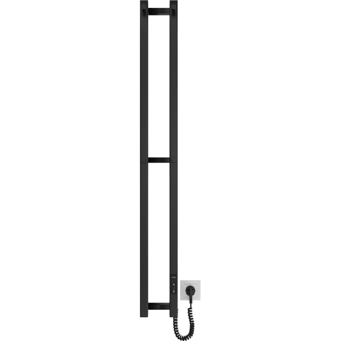 Електрична рушникосушарка Hygge Family Slim 3.164.045618.BM (140x1170, чорна матова, універсальна, з таймером), Доступні розміри: 140 x 1170, Колір виробника: чорний матовий, фото , изображение 2