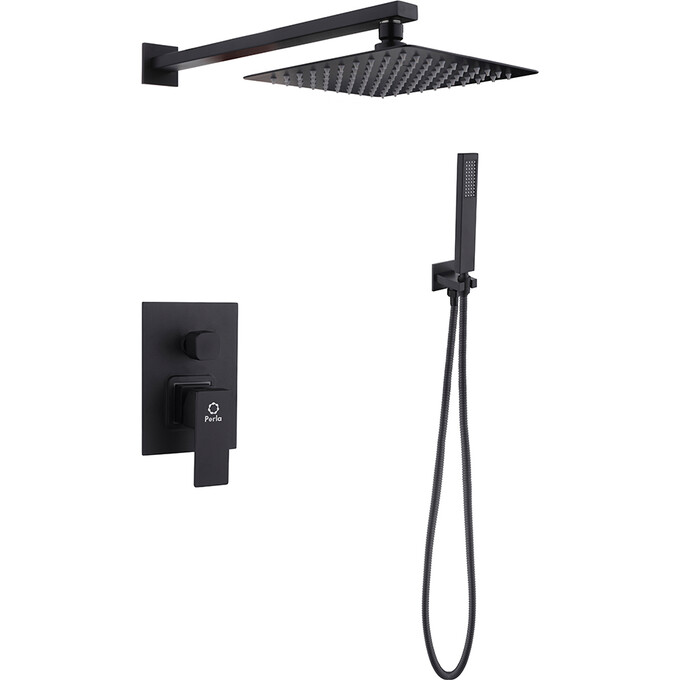Душевая система Perla Smart PSS7755B (черная матовая, скрытого монтажа), фото 