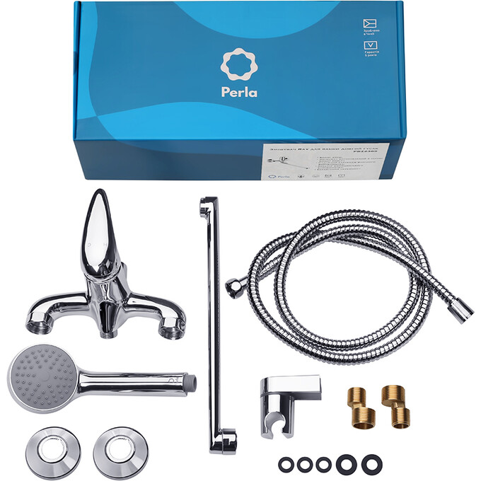 Смеситель для ванны Perla Ray-2 PBZ2389-2 (с лейкой и шлангом), фото 3