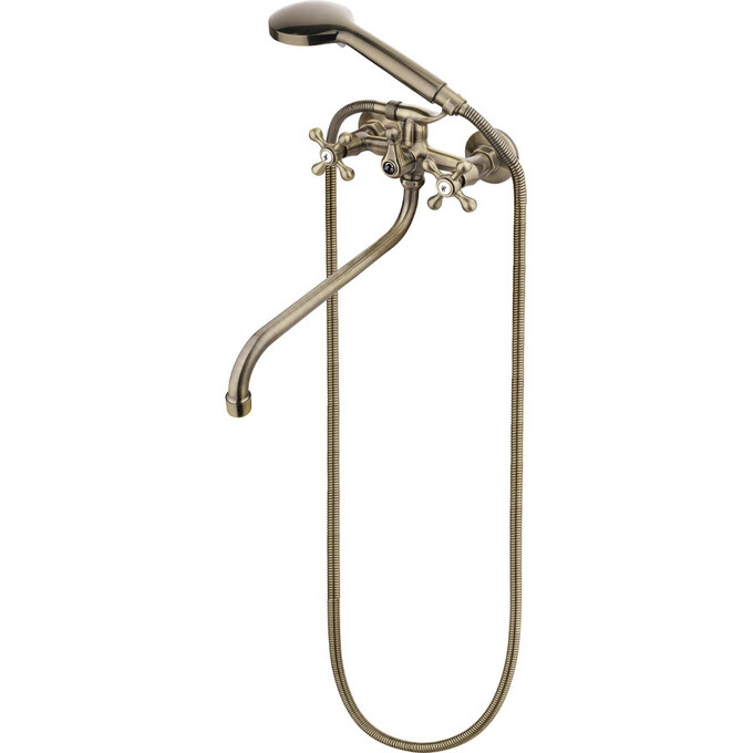 Смеситель для ванны Perla Valencia PSH13049BR (бронза, с лейкой и шлангом), Цвет производителя: бронза, фото 