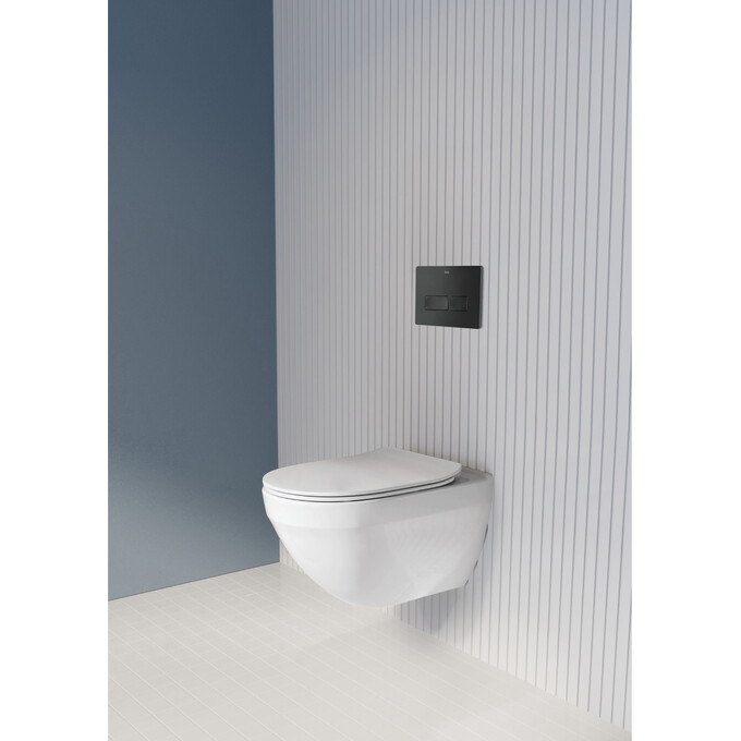 Безободковый подвесной унитаз Roca Hebe Round Rimless A34H138000 (c сиденьем), фото 5