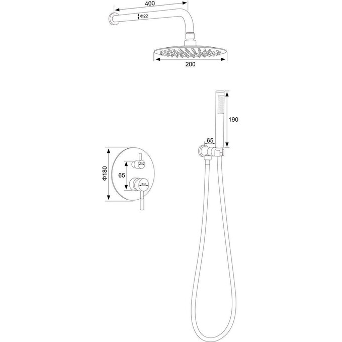 Душевая система Perla Oceli PSS7855 (скрытого монтажа), фото 6