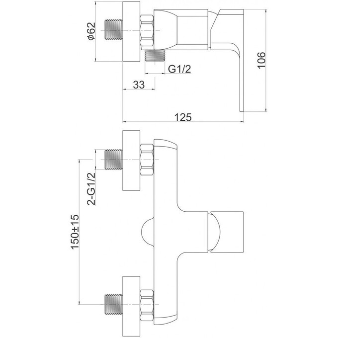 Смеситель для душа Perla King-2 PSH7205, фото 2