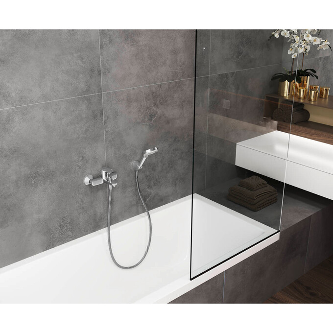 Комплект змішувачів 3 в 1 для ванної кімнати Hansgrohe Vernis Blend 100 71551111 (71551000+71440000+26533400), фото , изображение 4