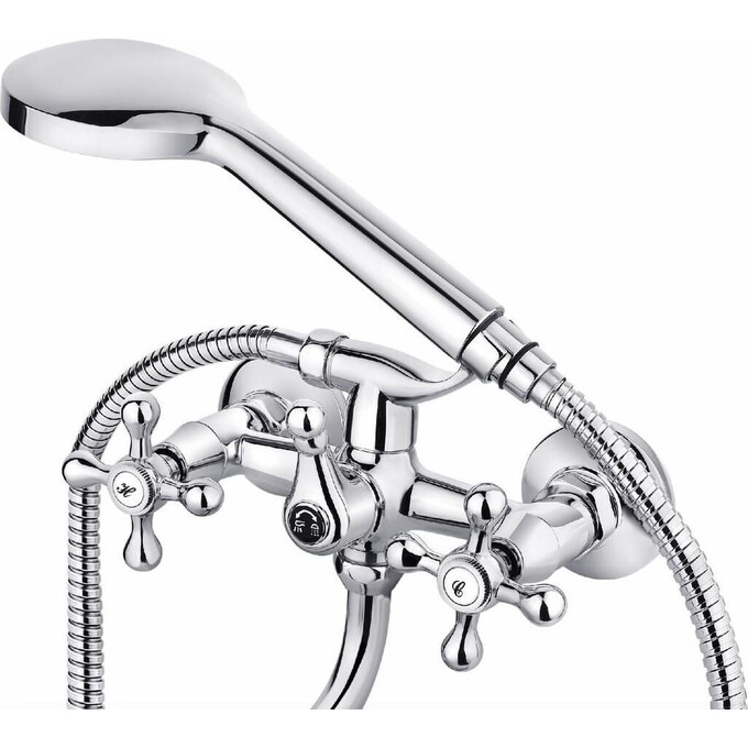 Смеситель для ванны Perla Valencia PSH13049 (хром, с лейкой и шлангом), Цвет производителя: хром, фото 2
