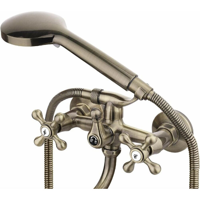 Смеситель для ванны Perla Valencia PSH13049BR (бронза, с лейкой и шлангом), Цвет производителя: бронза, фото 2