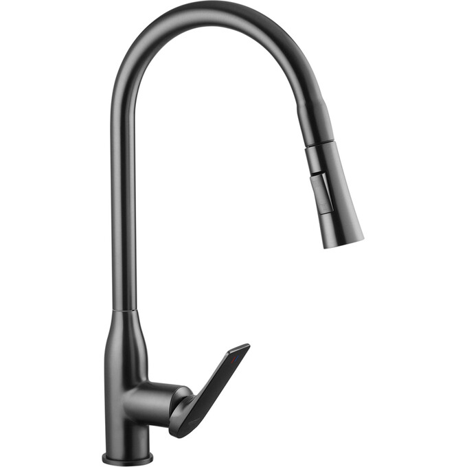 Комплект змішувачів для ванної кімнати та кухні Kroner Graz KRGRP030TGRP010 (GRP030-T+GRP010, графіт), фото , изображение 4