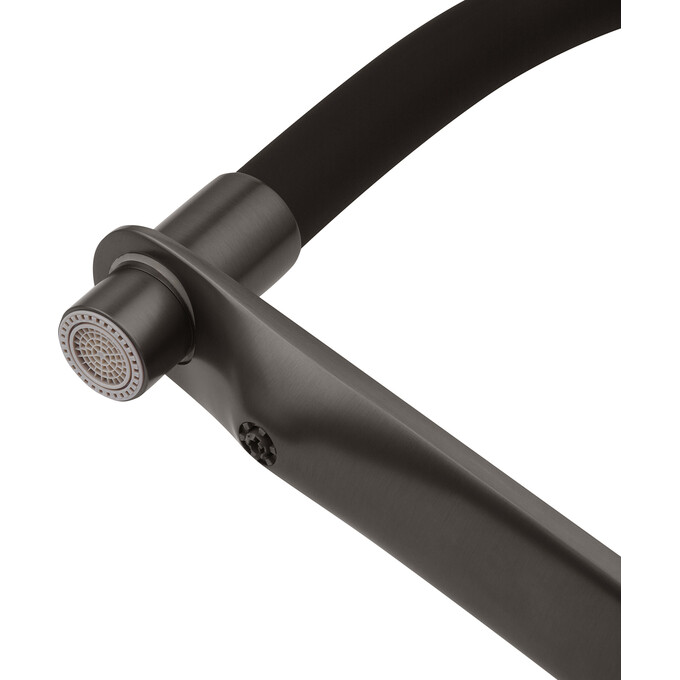 Комплект змішувачів для ванної кімнати та кухні Kroner Graz KRGRP03815GRP010 (GRP03815+GRP010, графіт), фото , изображение 8