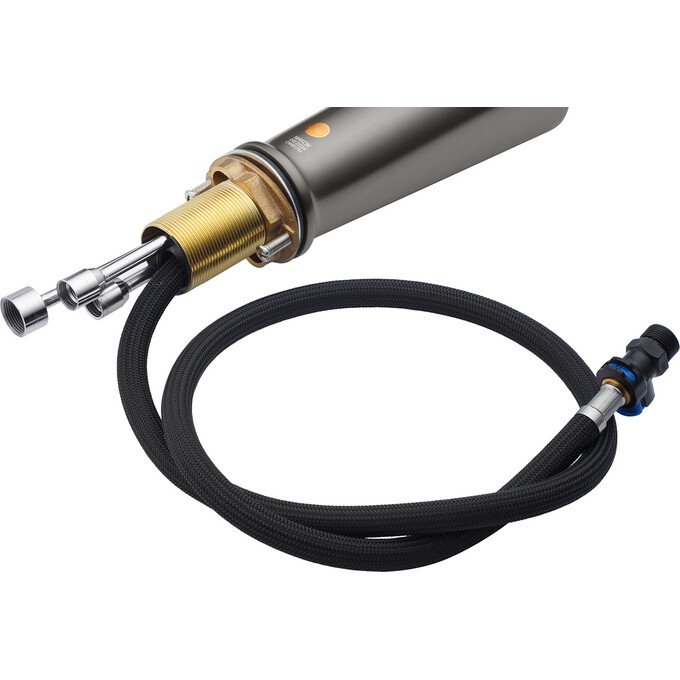 Комплект змішувачів для ванної кімнати та кухні Kroner Makon KRGRP060GRP030TGRP010 (GRP060+GRP030-T+GRP010, графіт), Колір виробника: графіт, фото , изображение 13