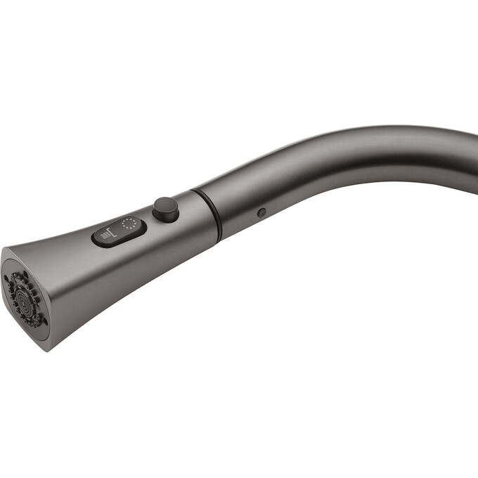 Комплект змішувачів для ванної кімнати та кухні Kroner Makon KRGRP060GRP030TGRP010 (GRP060+GRP030-T+GRP010, графіт), Колір виробника: графіт, фото , изображение 14