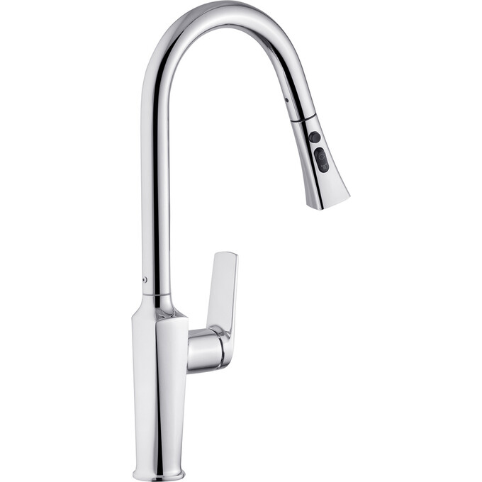 Комплект змішувачів для ванної кімнати та кухні Kroner Makon KRC060C030TC010 (C060+C030-T+C010, хром), Колір виробника: хром, фото , изображение 11