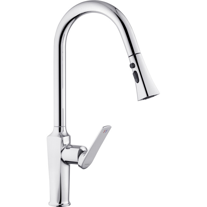 Комплект змішувачів для ванної кімнати та кухні Kroner Makon KRC060C030TC010 (C060+C030-T+C010, хром), Колір виробника: хром, фото , изображение 12