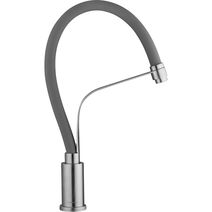 Смеситель для кухни Kroner KRP Edelstahl Klassisch ESG03593GRA (нержавейка/серый, с гибким изливом), Цвет производителя: нержавейка, серый, фото 5