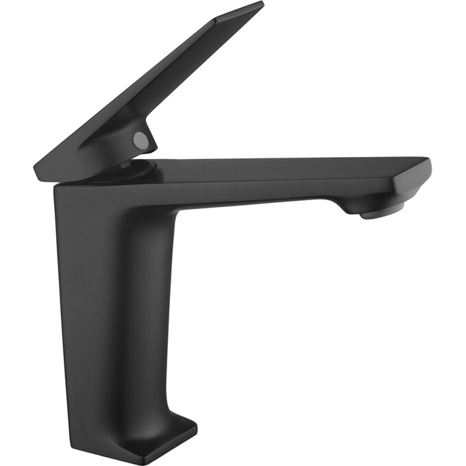 Смеситель для умывальника Kroner KRP Ersel SCH0111BV (черный матовый, с донным клапаном), Цвет производителя: черный матовый, фото 2