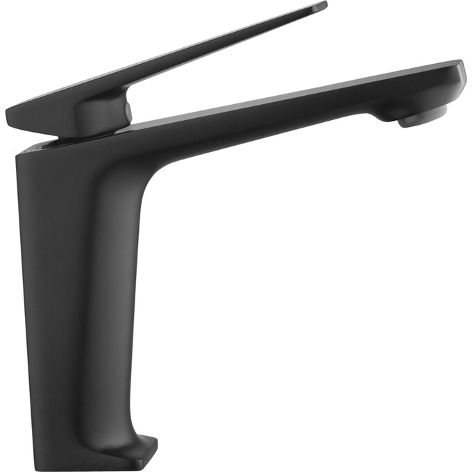 Смеситель для умывальника Kroner KRP Ersel SCH0111BV (черный матовый, с донным клапаном), Цвет производителя: черный матовый, фото 5