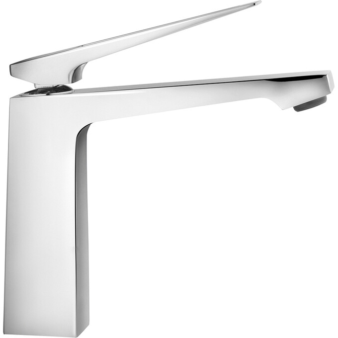 Смеситель для умывальника Kroner KRP Ersel C0110BV (хром, с донным клапаном), Цвет производителя: хром, фото 5