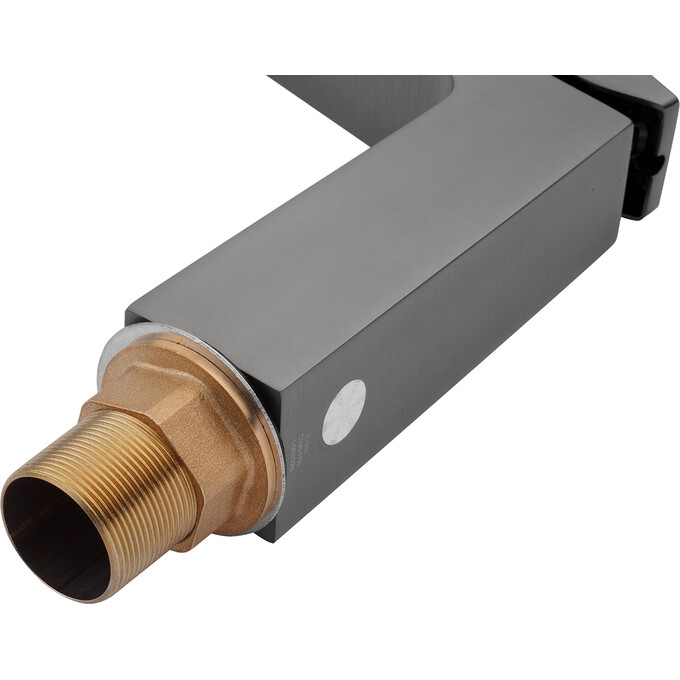 Смеситель для умывальника Kroner KRP Ersel GRP0110BV (графит, с донным клапаном), Цвет производителя: графит, фото 6