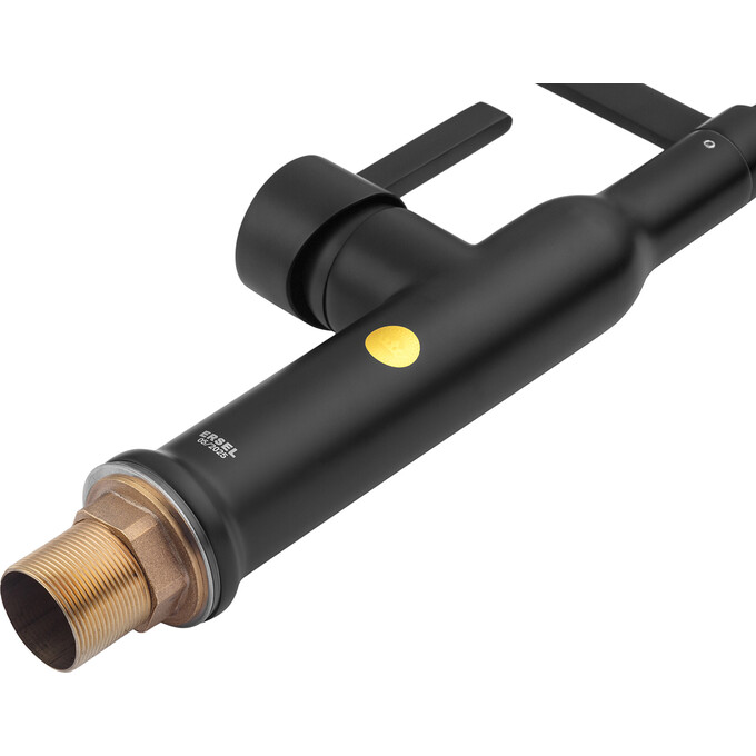 Змішувач для кухні Kroner KRP Ersel SCH03112BLK (чорний матовий, з гнучким виливом), фото , изображение 6