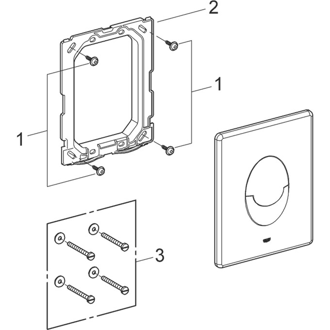 Клавіша змиву Grohe Start 38964P00 (сатин), Колір виробника: сатин (хром матовий), фото , изображение 4